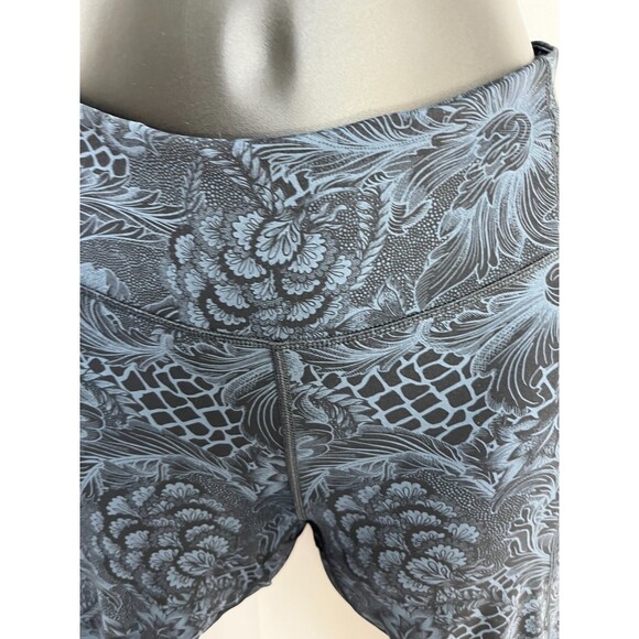 Lululemon Speed Up Crop Pant 4 Navy Blue Floral Activewear Yoga Pilates Leggings - Picture 3 of 12